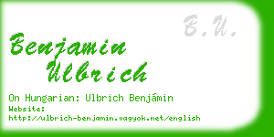 benjamin ulbrich business card